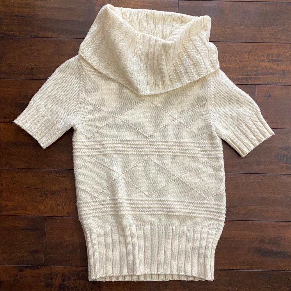 American Eagle Cowl Neck Cream Sweater Sz Small